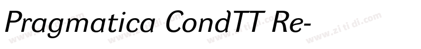 Pragmatica CondTT Re字体转换